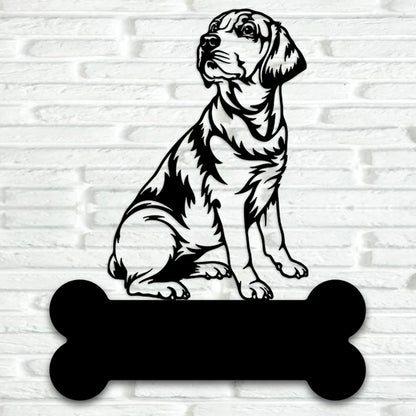 Labrador Version 6 Metal Art - Metal Dogs