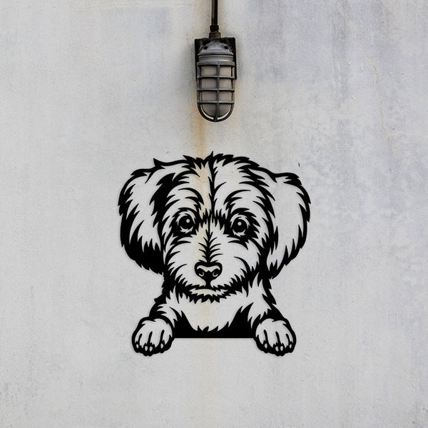 Maltese Version 4 Metal Art - Metal Dogs