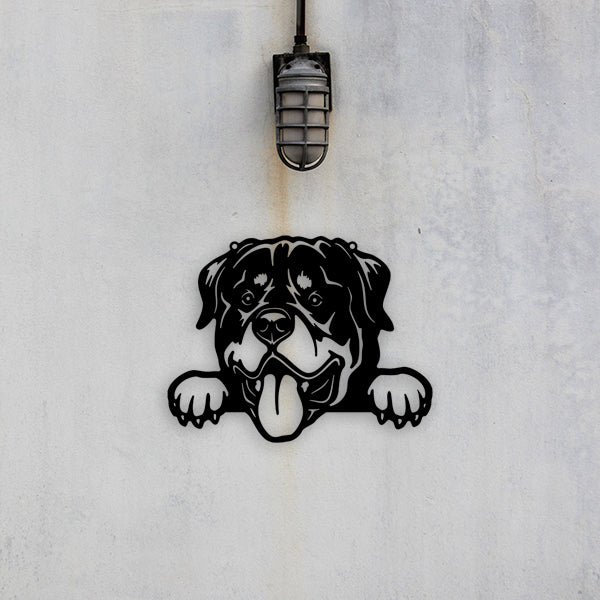 Rottweiler Metal Art - Metal Dogs