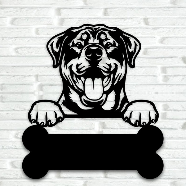 Rottweiler Metal Art Version 2 - Metal Dogs