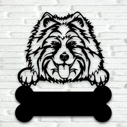 Samoyed Metal Art - Metal Dogs