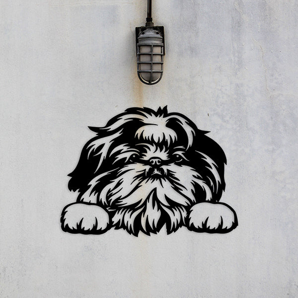 Shih Tzu Metal Art Version 3