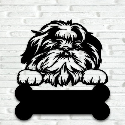 Shih Tzu Metal Art Version 3