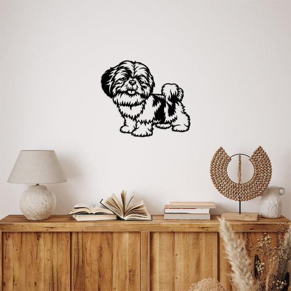 Shih Tzu Metal Art Version 5