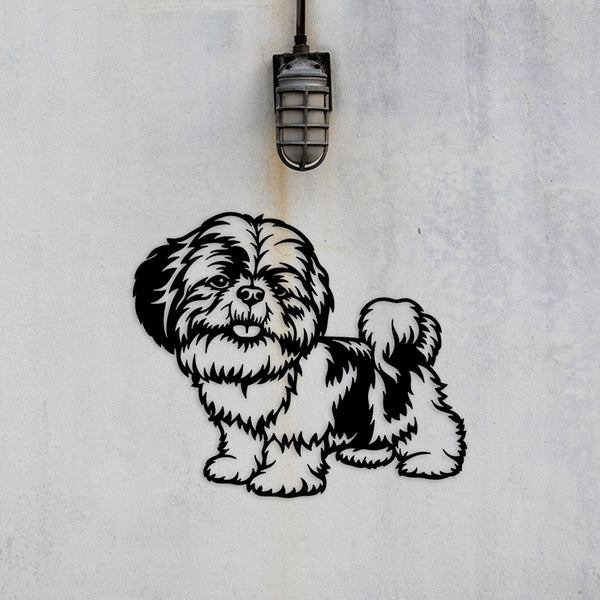 Shih Tzu Metal Art Version 5