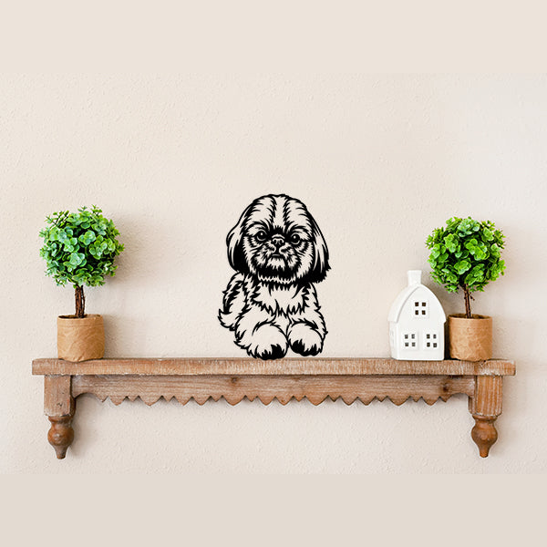 Shih Tzu Metal Art Version 2