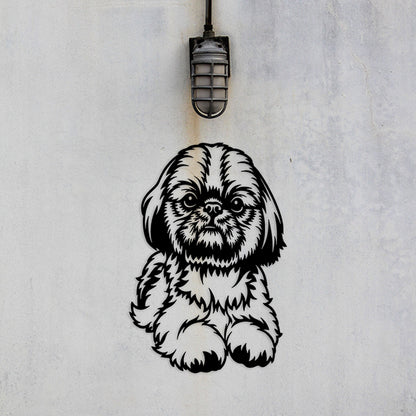 Shih Tzu Metal Art Version 2