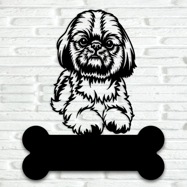 Shih Tzu Metal Art Version 2