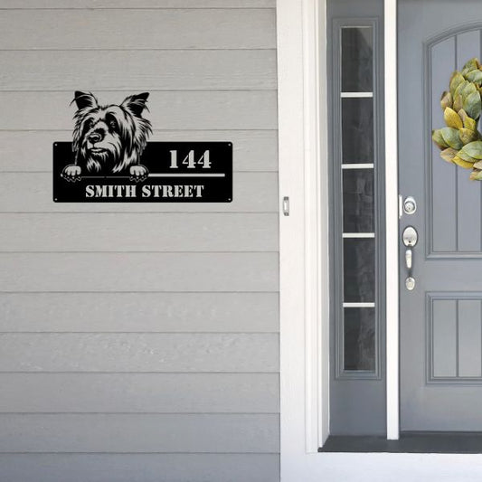 Silky Terrier Address Sign