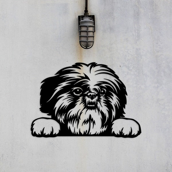 Shih Tzu Metal Art Version 6