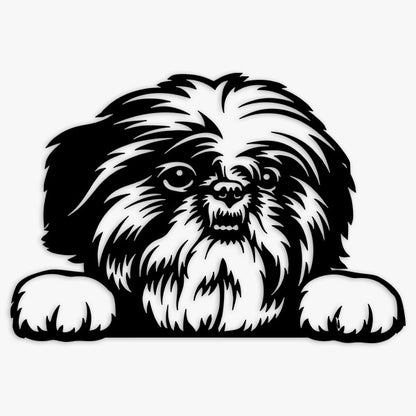 Shih Tzu Metal Art Version 6