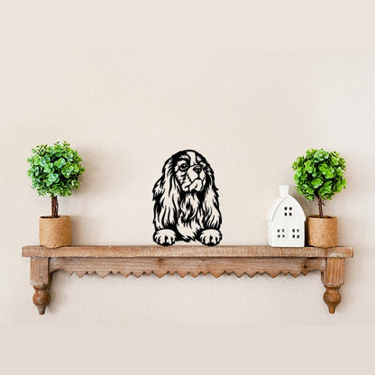 Cavalier King Charles Spaniel Metal Art Version 6