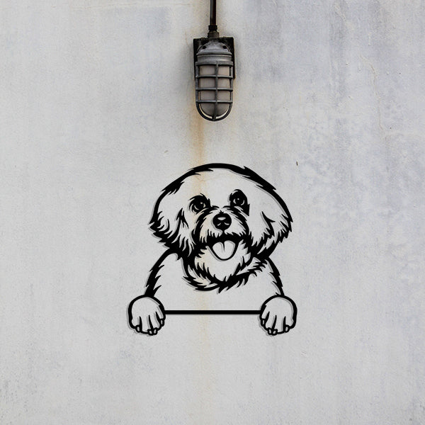 Bichon Frise Metal Art - Metal Dogs