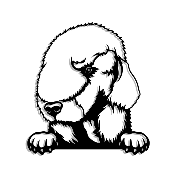 Bedlington Terrier Metal Art - Image 3